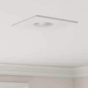 vidaXL Κρυφά σποτ 12 τμχ Τετράγωνα GU10 Λευκά 91x91 χιλ.