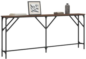 vidaXL Τραπέζι Κονσόλα Καφέ Δρυς 180x23x75 εκ. Επεξεργασμένο Ξύλο