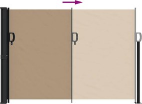 vidaXL Σκίαστρο Πλαϊνό Συρόμενο Taupe 140 x 600 εκ.