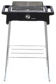 Ψησταριά Ηλεκτρική Επιδαπέδια Style Evo S Grill 8124 62x91x50cm 2500W Black-Silver Severin