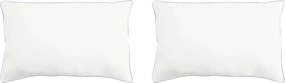 vidaXL Μαξιλάρι 2 pcs Λευκό 60 x 70 cm Ίνες μπαμπού