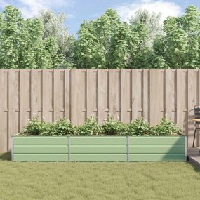 vidaXL Γλάστρα Παστέλ Πράσινο 290 x 100 x 45 εκ Επικαλυμμένος Χάλυβας