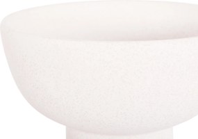 ΕΠΙΤΡΑΠΕΖΙΟ ΚΕΡΑΜΙΚΟ ΔΙΑΚΟΣΜΗΤΙΚΟ ELENDIL HM4602.01 ΥΠΟΛΕΥΚΟ ΚΡΥΣΤΑΛΛΙΚΟ Φ23x32Υ εκ.
