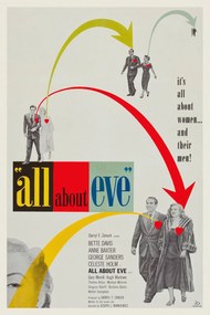 Εκτύπωση έργου τέχνης All about Eve, Ft. Bette Davis & Marilyn Monroe (Vintage Cinema / Retro Movie Theatre Poster / Iconic Film Advert), (26.7 x 40 cm)