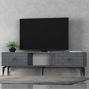 Stewehome Ραφιέρα τηλεόρασης με 2 πόρτες και ράφι 150x30x45 cm