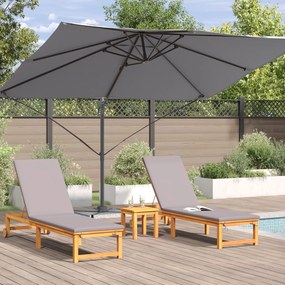 vidaXL Καντιλεβέ Ομπρέλα Roma Ανθρακί 352x251x260 εκ. Αλουμίνιο