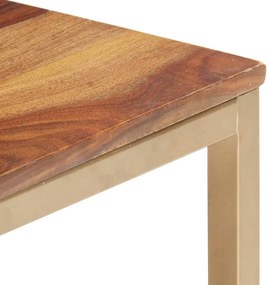 vidaXL Τραπεζάκι Βοηθητικό 60 x 60 x 40 εκ. από Μασίφ Ξύλο