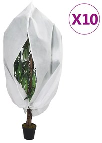 vidaXL Καλύμματα Φυτών Αντιπαγετικά Φερμουάρ 10τεμ.70 γρ/μ² 3,14x2,5μ.