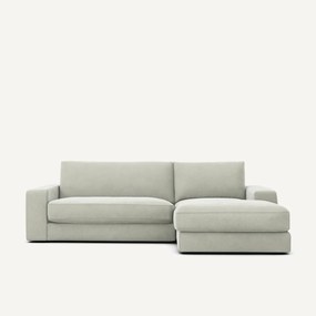 Γωνιακός καναπές από βελούδο stonewashed, SKANDER