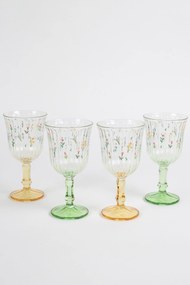Wine Glass Set (4 Pieces) Botanical 240 Yellow
Green