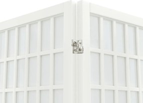 vidaXL Παραβάν Ιαπωνικού Στιλ με 6 Πάνελ Πτυσσόμενο Λευκό 240x170 εκ.
