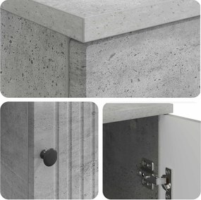 vidaXL Γραφείο Γκρι Σκυροδέματος 142,5 x 50 x 75 εκ.