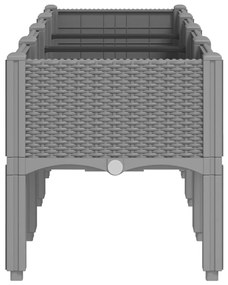 ΖΑΡΝΤΙΝΙΕΡΑ ΚΗΠΟΥ ΜΕ ΠΟΔΙΑ ΑΝ. ΓΚΡΙ 160X40X42 ΕΚ ΠΟΛΥΠΡΟΠΥΛΕΝΙΟ 367902