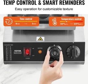 VEVOR 25PCS 43mm Mini Dutch Pancake Maker Commercial Dorayaki Baker 1700W