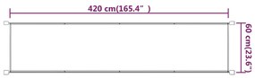 ΤΕΝΤΑ ΚΑΘΕΤΗ TAUPE 60 X 420 ΕΚ. ΑΠΟ ΎΦΑΣΜΑ OXFORD 148397