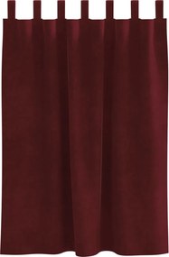 vidaXL Κουρτίνες συσκότισης 2 pcs Κόκκινο 140 x 140 cm Βελούδο