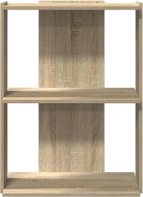 vidaXL Βιβλιοθήκη 3 Επιπέδων Sonoma Δρυς 60x30x80 εκ. Επεξεργ. Ξύλο