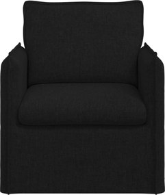 vidaXL Καναπές Μαύρο 75 x 82 x 85 εκ ύφασμα