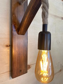 Wall Lamp Ahşap Aplik 18 Walnut