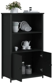 vidaXL Ντουλάπι Μαύρο 62 x 32 x 103,5 εκ. από Επεξεργασμένο Ξύλο