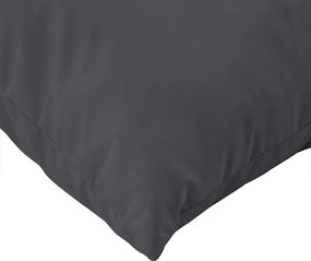 vidaXL Μαξιλάρια Παλέτας 2 τεμ. Ανθρακί Μελανζέ Υφασμάτινα