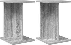 vidaXL Βάση φυτών 2 pcs Γκρι Σονομά 25 x 25,5 x 40,5 εκ.