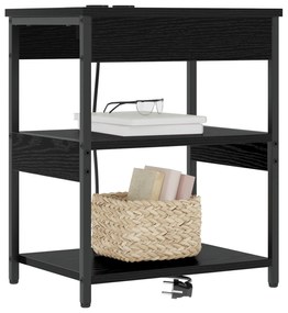 vidaXL Κουτιά Κρεβατοκάμαρας 2 pcs Μαύρη δρυς 41 x 31 x 51 εκ.