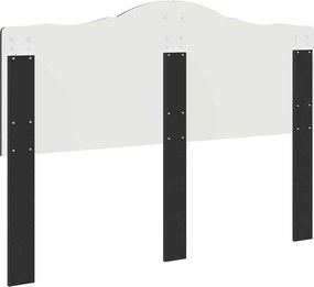 vidaXL Κεφαλάρι Μαύρη Οξυά 140 cm Επεξεργασμένο ξύλο