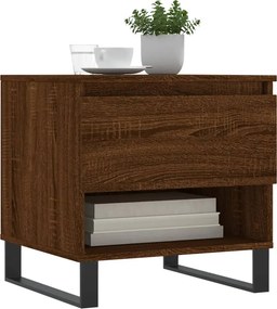 vidaXL Τραπεζάκια Σαλονιού 2 τεμ. Καφέ Δρυς 50x46x50 εκ. Επεξ. Ξύλο