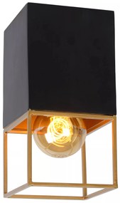 Φωτιστικό Οροφής Lucide 21120-01-30 RIXT Μαύρο Ματ (Black Mat)|Χρυσό Χρώμα (Gold Coloured)