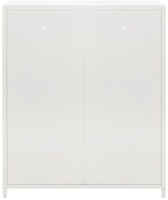 ΜΕΤΑΛΛΙΚΟ ΝΤΟΥΛΑΠΙ ΒΙΤΡΙΝΑ CARIL  ΛΕΥΚΟ 80x37-40x102Yεκ.