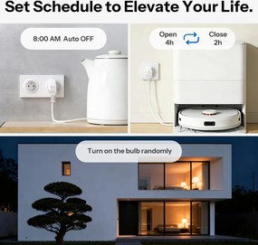 SONOFF smart επιτοίχια πρίζα ρεύματος WS01TPF-E, WiFi, Matter, 16A/4000W, λευκή