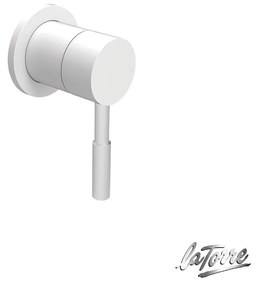 Εκτροπέας 3 εξόδων για εντοιχισμένο σύστημα ντουζιέρας, Tech La Torre White Matt 12151N-300