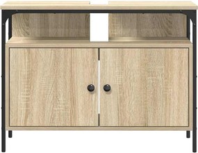vidaXL Ντουλάπα Νιπτήρα Mπάνιου Καφέ 80 x 30 x 60 cm