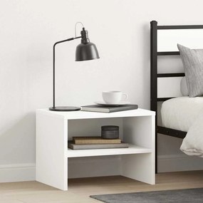 vidaXL Κομοδίνα 2 τεμ. Λευκά 40 x 30 x 30 εκ. από Επεξ. Ξύλο