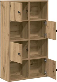 vidaXL Βιβλιοθήκη Αρτισιανή Δρυς 60x24x101,5 εκ. Επεξ. Ξύλο