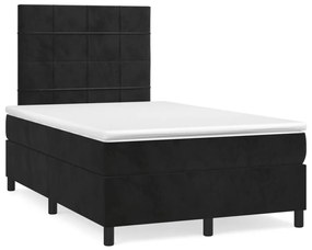 ΚΡΕΒΑΤΙ BOXSPRING ΜΕ ΣΤΡΩΜΑ ΜΑΥΡΟ 120X190 ΕΚ. ΒΕΛΟΥΔΙΝΟ 3269997