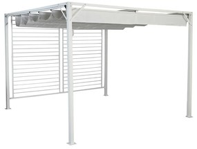 Κληματαριά DKD Home Decor Λευκό 296 x 296 x 225 cm Χάλυβας