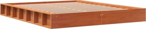 vidaXL Σκελετός Κρεβ. Χωρίς Στρώμα Καφέ Κεριού 160x200 εκ Μασίφ Πεύκο