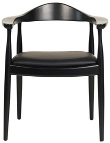 ΠΟΛΥΘΡΟΝΑ ΤΡΑΠΕΖΑΡΙΑΣ ADOR HM9948.02 RUBBERWOOD ΚΑΙ PU-ΜΑΥΡΟ 62x54x76,5Υεκ