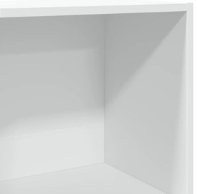 vidaXL Βιβλιοθήκη Λευκή 60x30x114 εκ. από Επεξεργασμένο Ξύλο