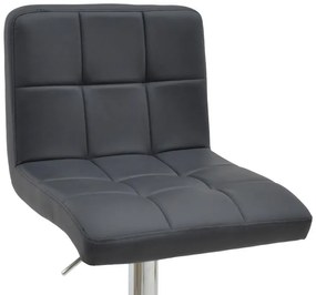 Σκαμπό μπαρ Remina πτυσσόμενο μαύρο pu-βάση χρωμίου 44x44x112εκ 2αδα 44x44x112 εκ.