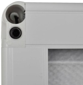 vidaXL Σήτα Παραθύρου Πλισέ με Σκίαστρο 80 x 100 εκ. Αλουμινίου