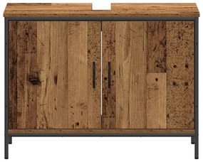 vidaXL Σετ Επίπλων Μπάνιου με αποθήκευση 3 pcs Καφέ 80 x 30 x 60 cm