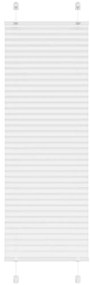 vidaXL Πλισέ περσίδα Λευκό 40x100 cm Πλάτος υφάσματος 39,4 cm