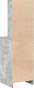 vidaXL Highboard Γκρι σκυροδέματος 40 x 41 x 135 εκ.