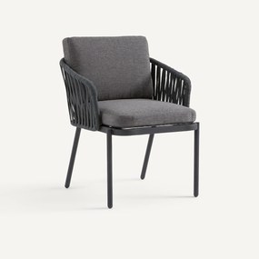 Καρέκλα τραπεζαρίας με πλεκτούς ιμάντες, Leandra