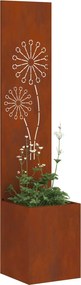 vidaXL Οθόνη Ιδιωτικότητας Κήπου Σκ rusty 32 x 32 x 150 εκ