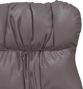 vidaXL Πολυθρόνα Γκρι 69 x 74 x 93 εκ. Δερματίνη