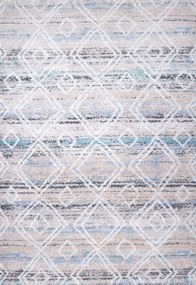 Shaggy χαλί Vesna 8497/110 μπεζ γαλάζιο έθνικ ρόμβοι &#8211; 210×310 cm Colore Colori 210X310 Γαλάζιο, Μπεζ